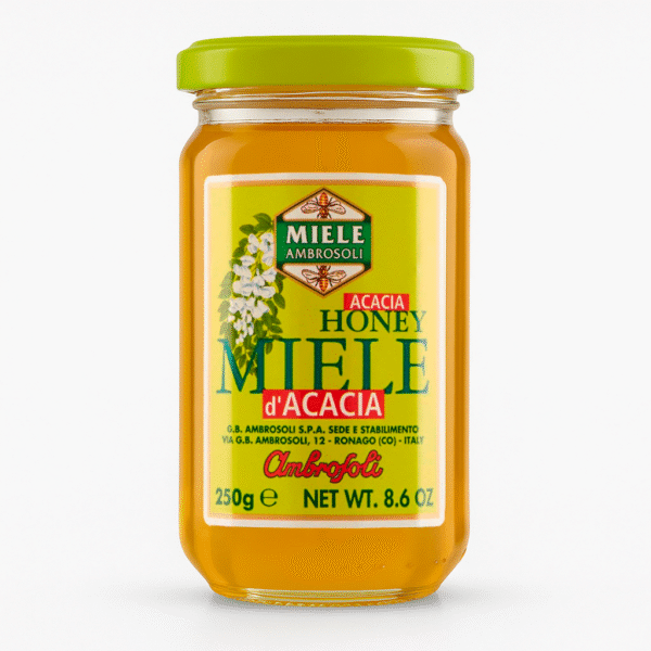 Ambrosoli Miele d’Acacia 250 g – Miel italien d’acacia pur et délicat