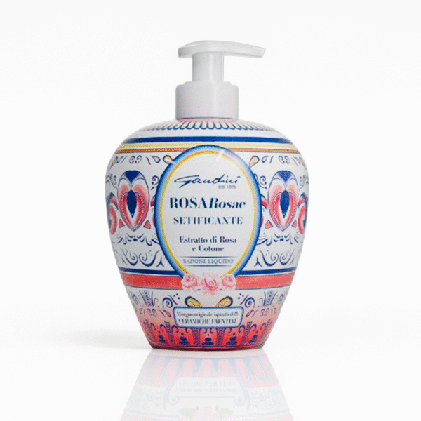 Gandini – Savon Liquide Design Maiolica – Rose (500 ml)