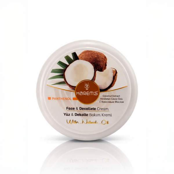 Harem’s crème visage & décolleté à l’extrait de coco & au panthénol – 125 ml